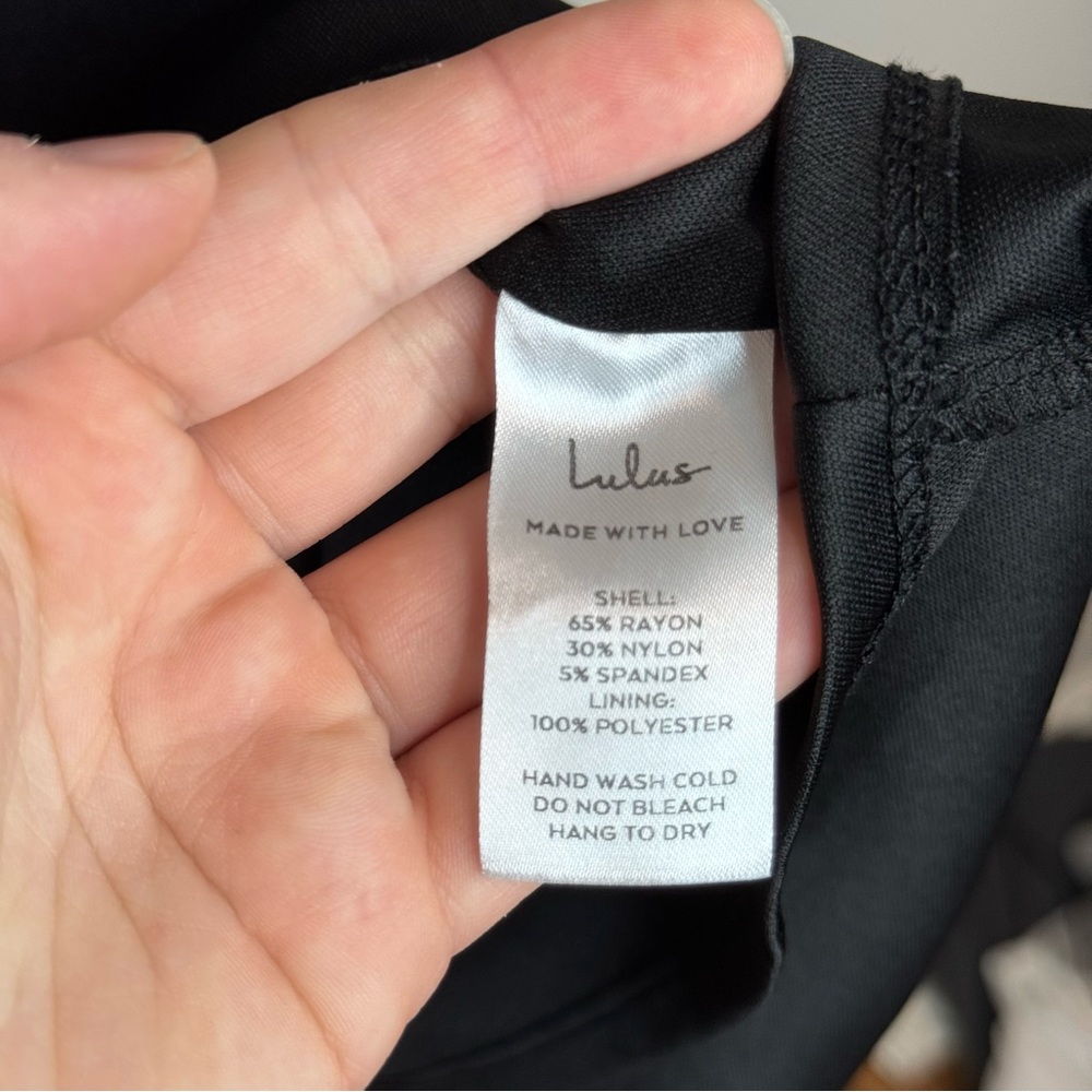 Lulu’s Forever Crush Black Strappy Sleeveless Skater Dress - Picture 13 of 15